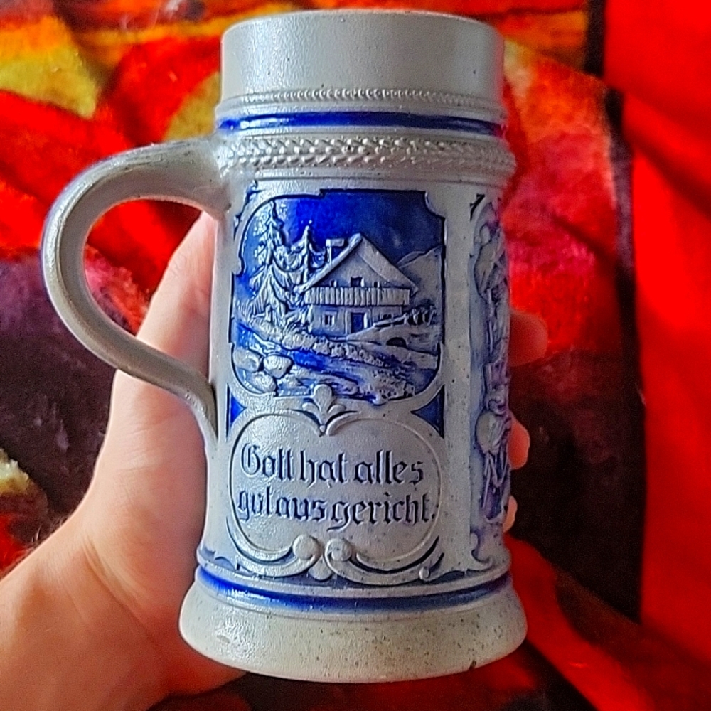 Vintage German Stoneware Beer Stein